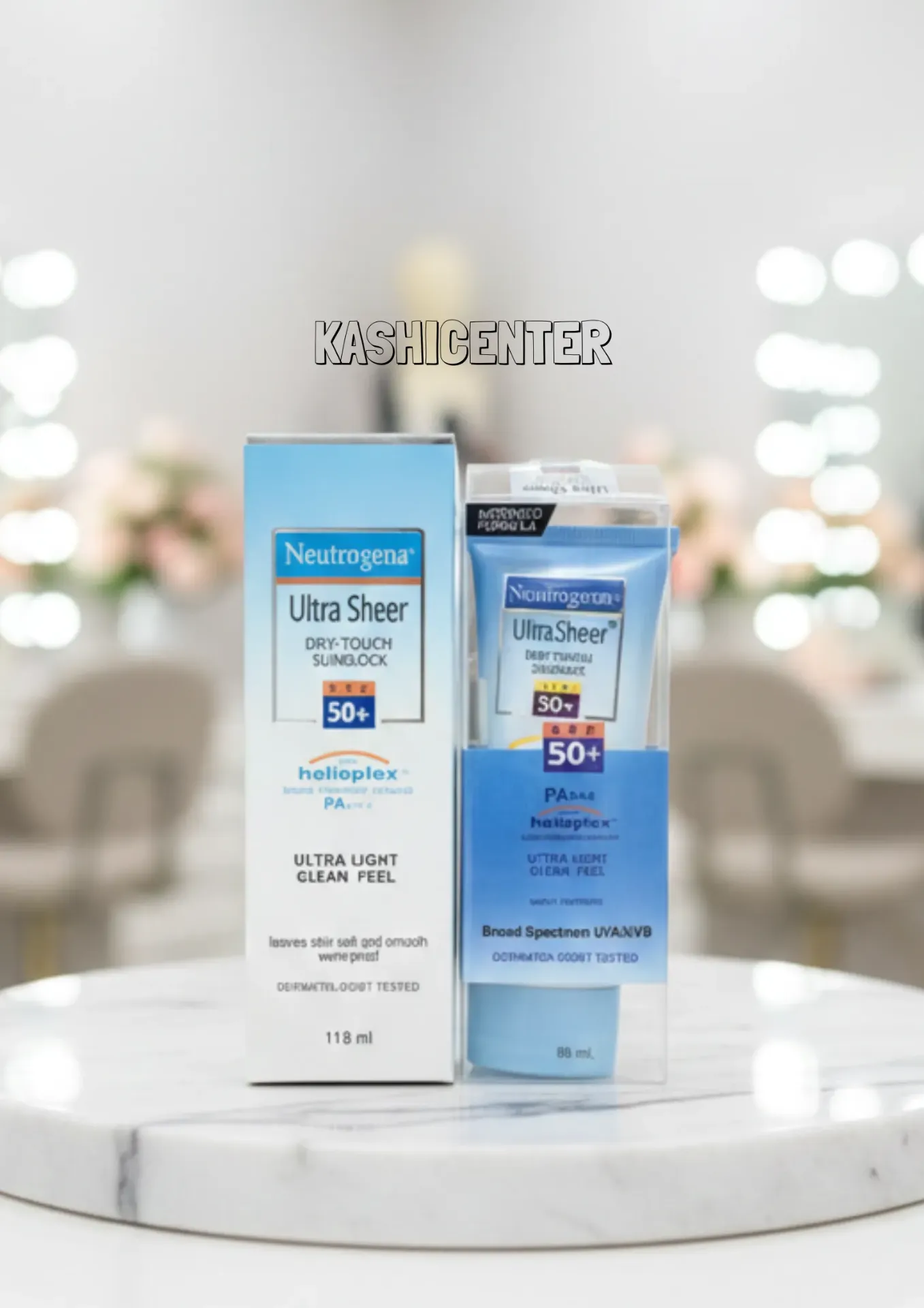 Neutrogena Ultra Sheer Dry-Touch Sunblock SPF 50+.