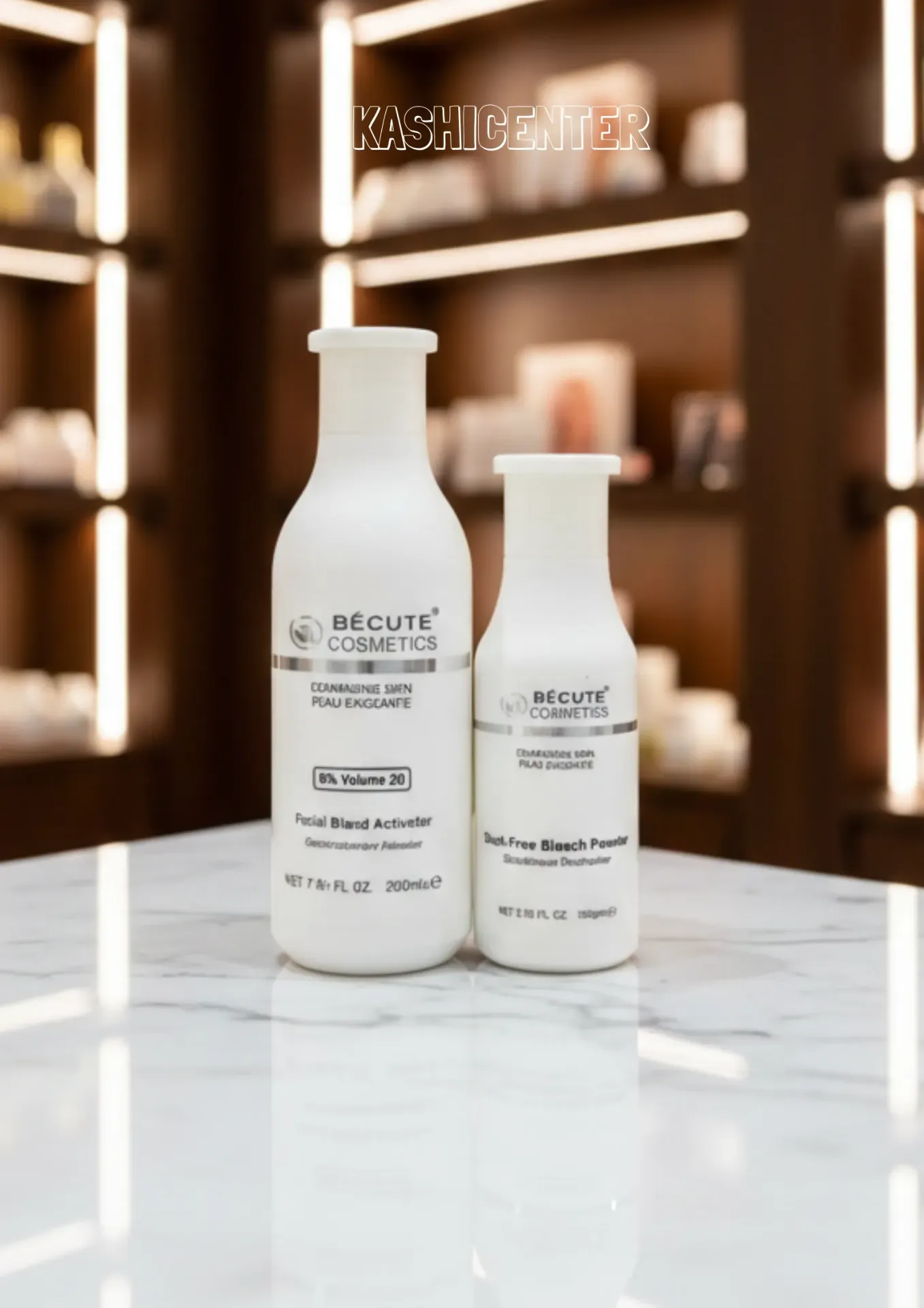 Becute Cosmetics, which are often sold together as a skin polish kit.