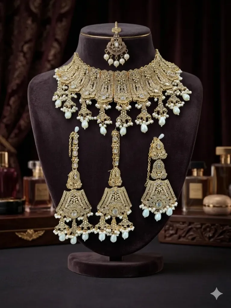 KUNDAN STYLE JEWLERY SET