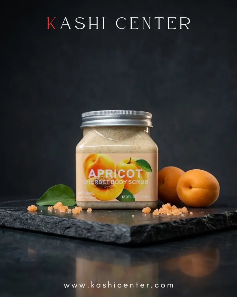 Wokali Apricot Sherbet Body Scrub.
