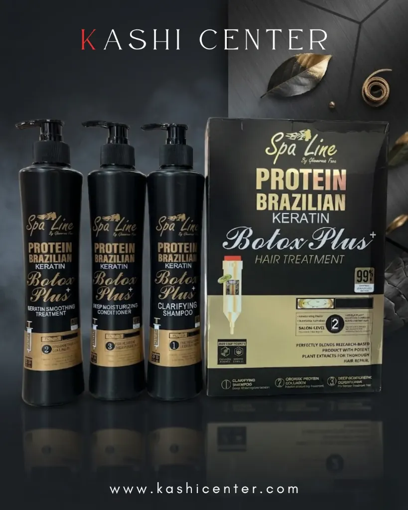 Spa Line Protein Brazilian Keratin Botox Plus Hair Treatment kit by Glamorous Face.