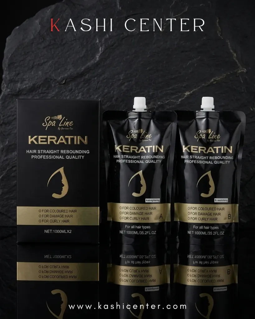 Spa Line Keratin Professional Hair Straight Rebounding kit.